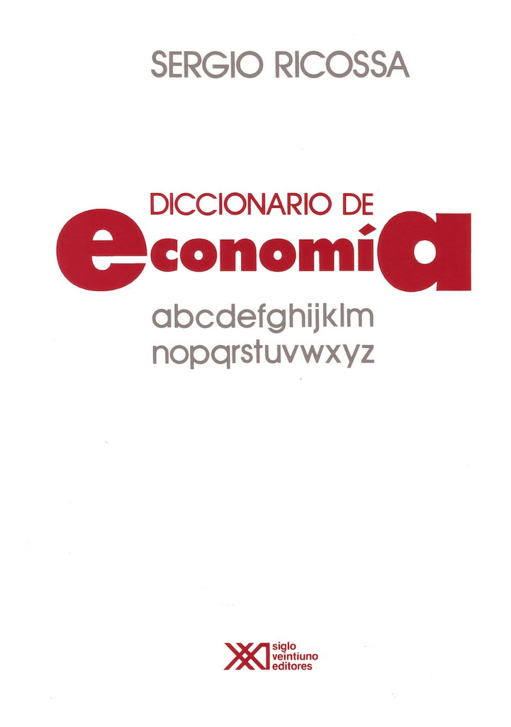 DICCIONARIO DE ECONOMIA | SERGIO RICOSSA