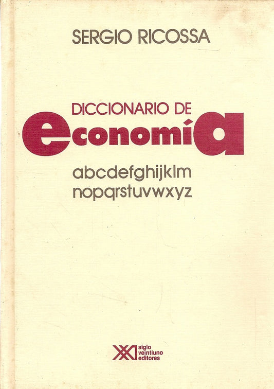 DICCIONARIO DE ECONOMIA | SERGIO RICOSSA