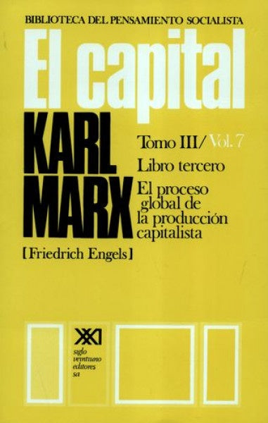 CAPITAL, EL. TOMO III / VOL 7 | CARLOS MARX