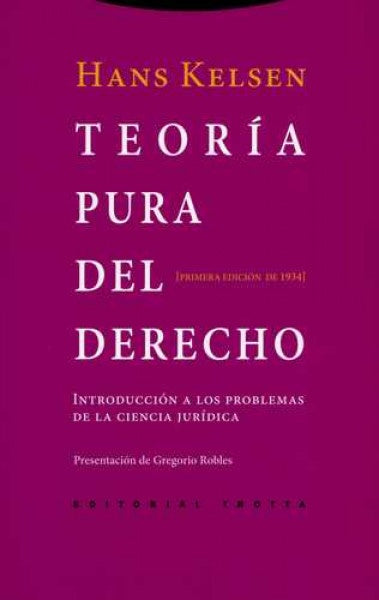 TEORIA PURA DEL DERECHO | HANS KELSEN