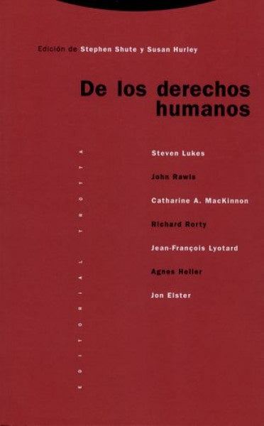 DE LOS DERECHOS HUMANOS (2ª ED.). | LUKES, RAWLS