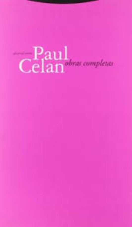 OBRAS COMPLETAS (CELAN)  Rebaja 269 Bs. | PAUL CELAN