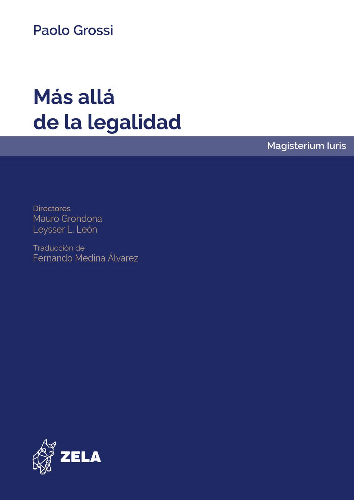 MAS ALLA DE LA LEGALIDAD | PAOLO GROSSI